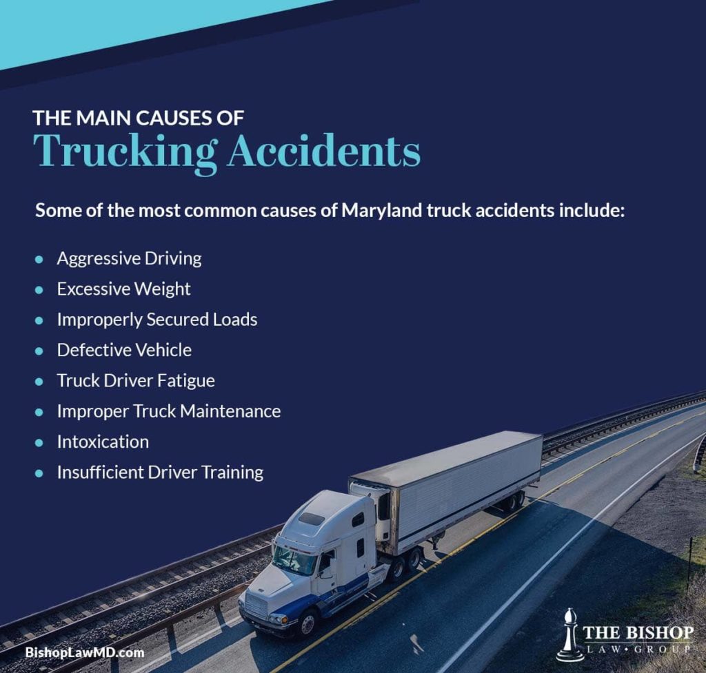 a truck drives along a Baltimore road | The Bishop Law Group