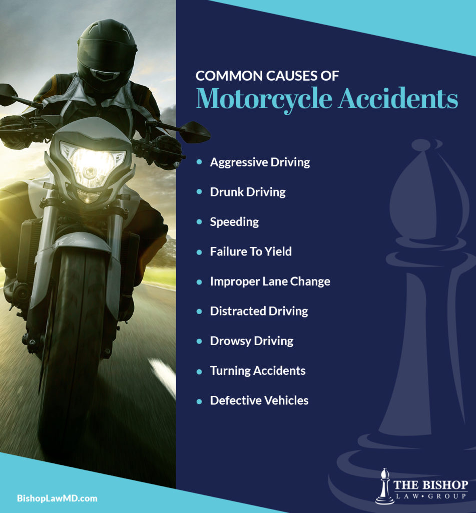 common motorcycle accident causes | The Bishop Law Group